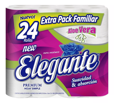 BULTO HIGIENICO ALOE VERA X 24 ROLLOS X 30 M. COD: 919