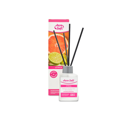 DIFUSOR DE FRAGANCIA CON VARILLA AROMA SURTIDO 125 ML X UNIDAD