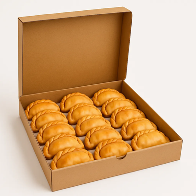 CAJA EMPANADA  1 DOC. GRANDE X 50 UN. 28X28X6,5