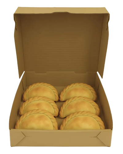 CAJA EMPANADA 1/2 DOC. GRANDE X 50 UN. 24X24X6