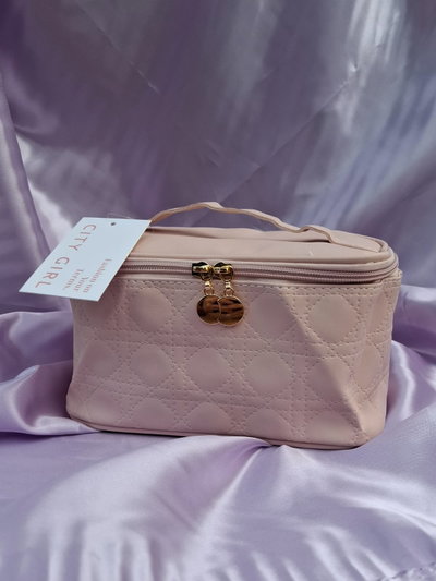 Porta cosmético rosa