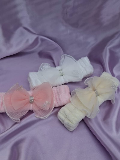 Vincha para skincare moñito