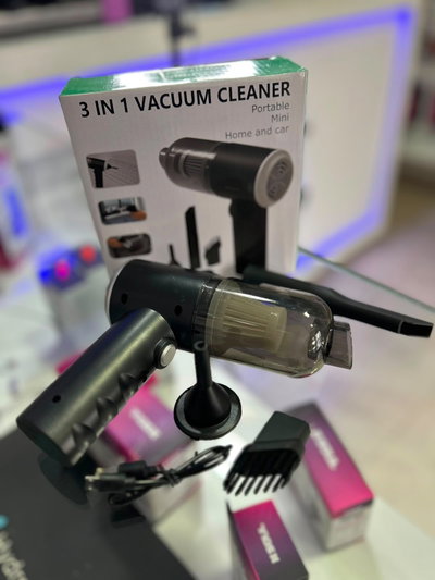 Aspiradora Inalámbrica Portátil 3 en 1 USB para Auto, Hogar y Oficina