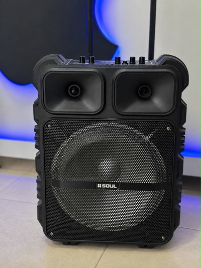 Parlante Portátil Soul Max XL500 12” Bluetooth con Micrófono | Batería Recargable