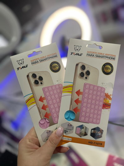 📱 Soporte Doble Ventosa para Smartphone