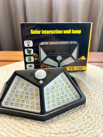 Lámpara Solar LED YX-100 con Sensor de Movimiento para Exterior