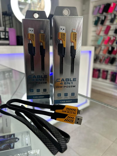 Cable 4 en 1 Multifunción – Carga para Varios Dispositivos