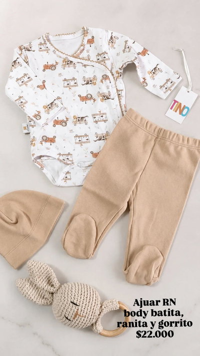 Ajuar 3 piezas Body beige
