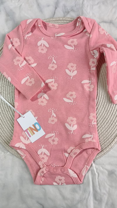 Body rosa florcitas 