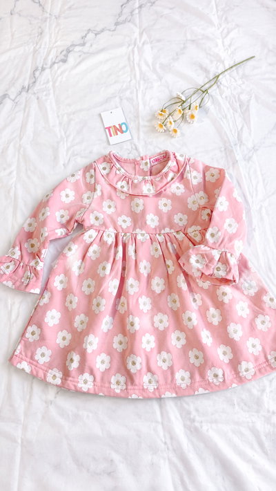 Vestido frisado 