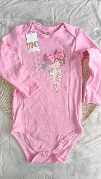 Body moño rosa 