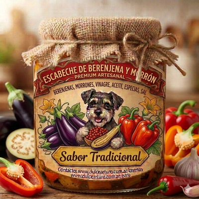 Berenjena y Morron en Escabeche