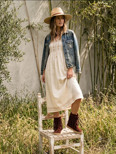 Boot boho choco