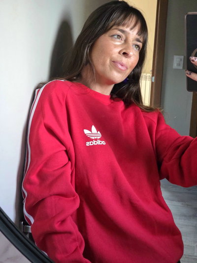 BUZO ADIDAS ALGODON FRISA RETRO