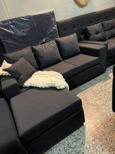 Esquinero Virginia 200x160x90 riff gris oscuro (Linea Estandar)