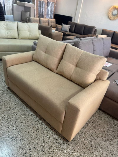 Sofa Manhattan 160x85. Lino beige arena (STOCK) (LINEA PREMIUM)