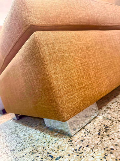 Esq. Reversible 200x85x175 Lino marron (STOCK) (LINEA PREMIUM)