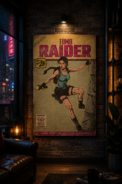 Tomb Rider bastidor comic