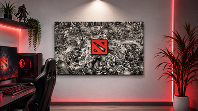 Dota 2 Logo bastidor