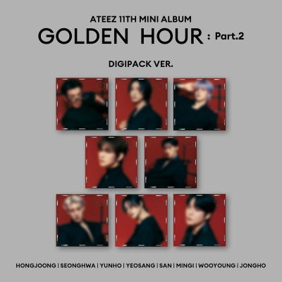 ATEEZ 11TH MINI ALBUM GOLDEN HOUR Part2 DIGIPACK VER RANDOM