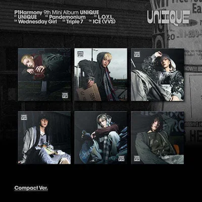P1Harmony 9th Mini Album UNIQUE (COMPACT Ver)