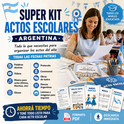 SUPER KIT ACTOS ESCOLARES