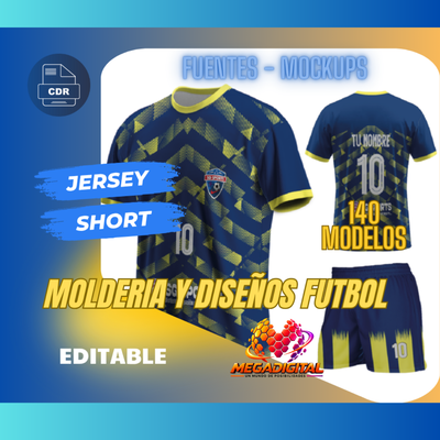 140 Diseños de camisetas deportivas LISTOS PARA USAR