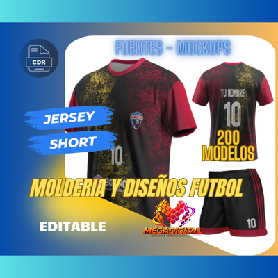 200 Diseños de camisetas deportivas LISTOS PARA USAR