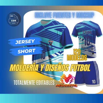 120 Diseños de camisetas deportivas LISTOS PARA USAR