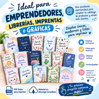 Kit emprendedores agendas imprimibles