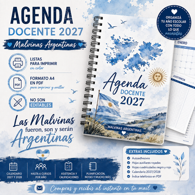 AGENDA DOCENTE Malvinas Argentinas 2027/28