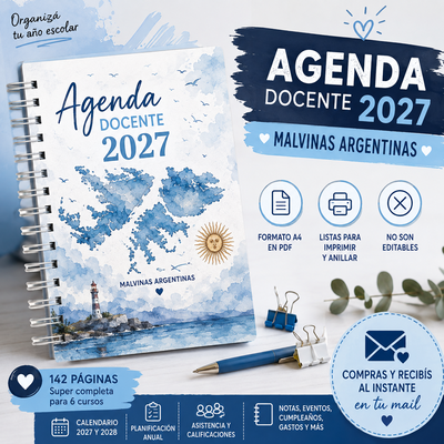 AGENDA DOCENTE Impresa Malvinas Argentinas 2027/28