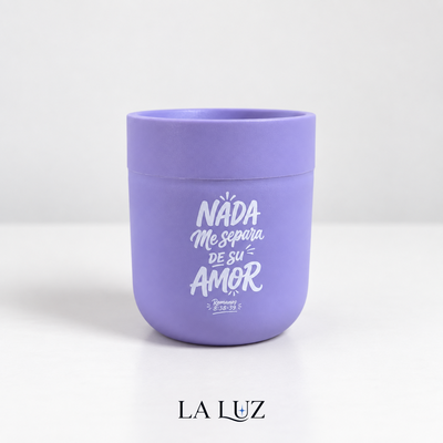 MATE TERMICO REFORZADO - ROMANOS 8:38-39 - LILA