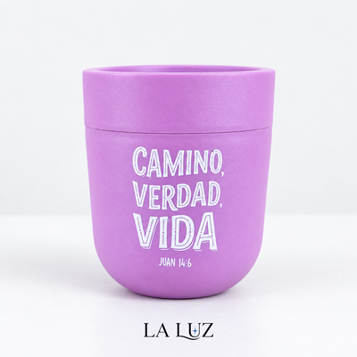 MATE TERMICO REFORZADO - JUAN 14:6 - ROSA