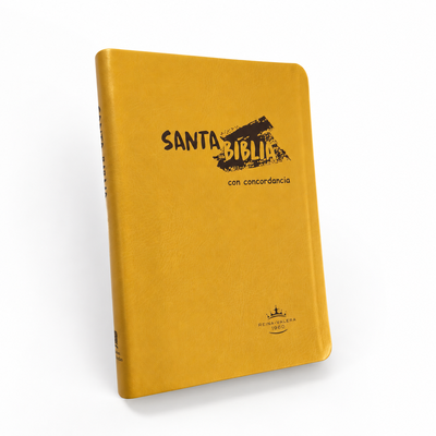 BIBLIA REINA VALERA 60 - LETRA GRANDE  11 PTS - TAPA IMITACIÓN PIEL AMARILLO