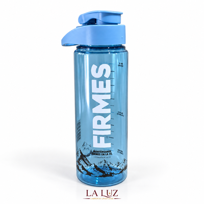 BOTELLA DE AGUA - FIRMES - CELESTE