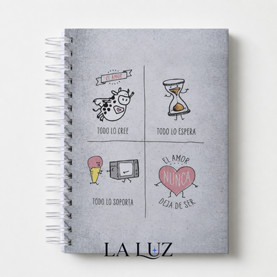 CUADERNO TAPA DURA - EL AMOR