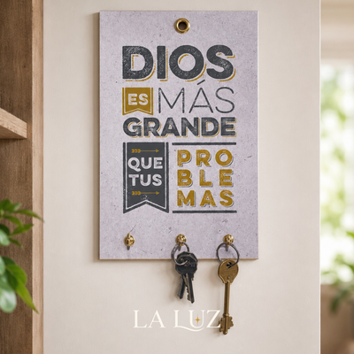 PORTA LLAVES - DIOS ES MÁS GRANDE