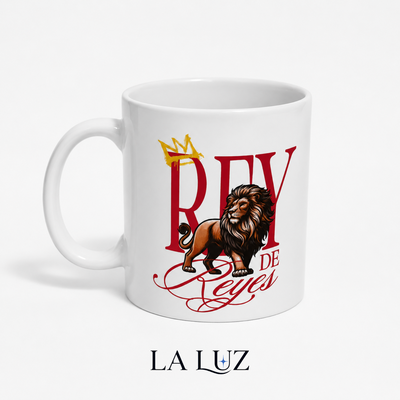 TAZA DE CERÁMICA DECORADA - REY DE REYES