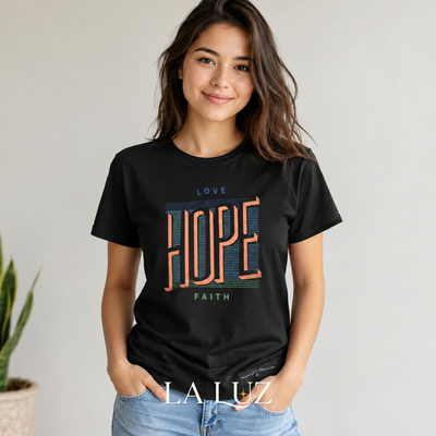 REMERA MUJER - LOVE/ HOPE/ FAITH