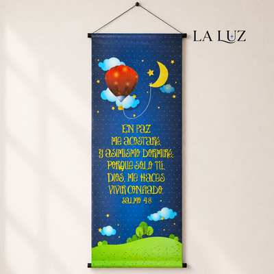 BANNER VINILICO - GRANDE - SALMO 4:8