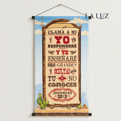 BANNER VINILICO - MEDIANO - JEREMÍAS 33:3