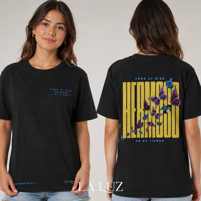 REMERA MUJER - ECLESIASTESA 3:11 - AZUL
