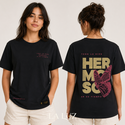 REMERA MUJER - ECLESIASTES 3:11 - ROJO