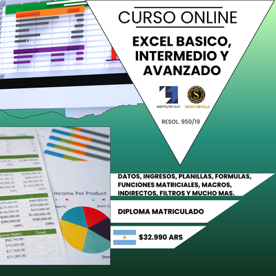 EXCEL BASICO, INTERMEDIO Y AVANZADO