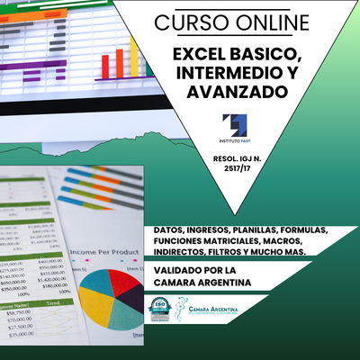 EXCEL BASICO, INTERMEDIO Y AVANZADO
