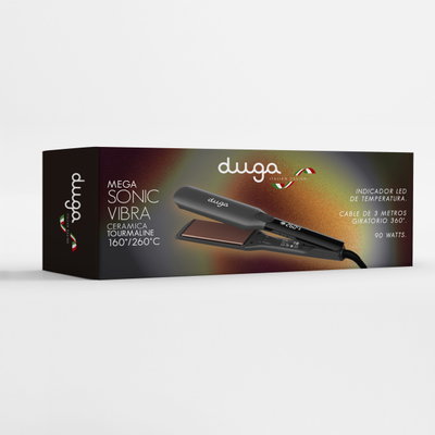 DUGA PLANCHA MEGA SONIC VIBRA CERAMICA 260° C