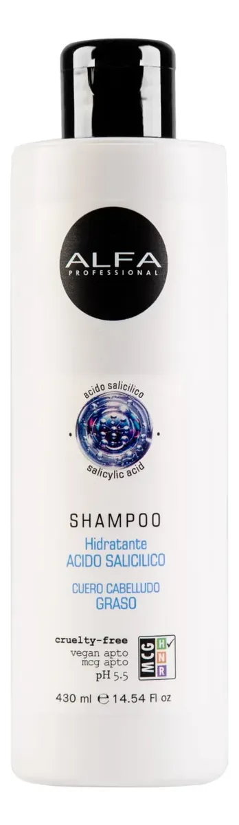 Shampoo Hidratante Ácido Salicílico – Cabellos Grasos – ALFA FREE