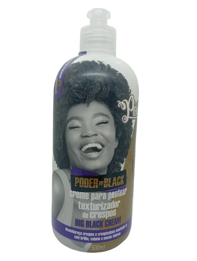 Crema para Peinar Power Black Curly Rulos - Soul Power