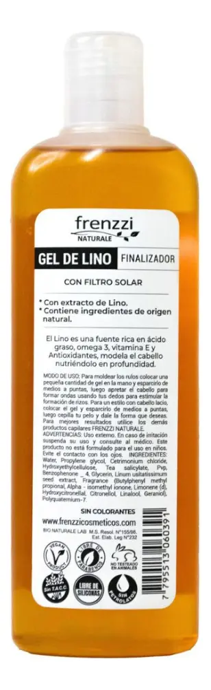Frenzzi Gel Finalizador De Lino Define Rulos 350ml